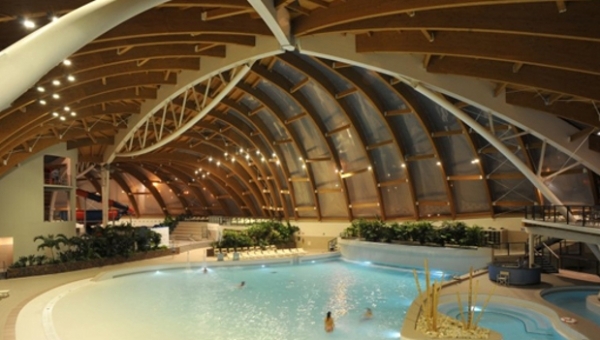Structural Design:
internal view of the Bluewater Swimming Center - Vimercate - Italy.